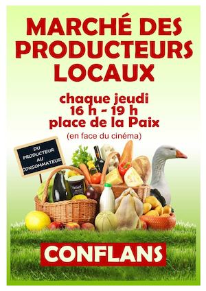 Le marché des producteurs locaux de Conflans