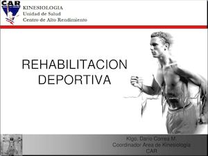 Rehabilitacion Deportiva