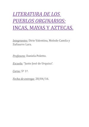 Pueblos Originarios