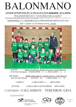 Jornada Balonmano 23 04 2016