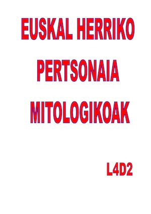Euskal Herriko Pertsonaia Mitologikoak