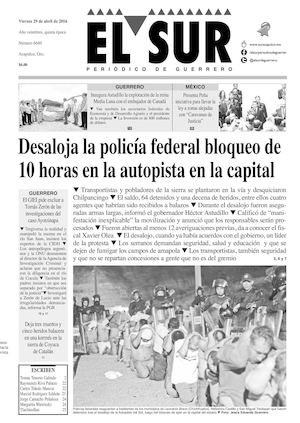 El Sur Viernes 29042016