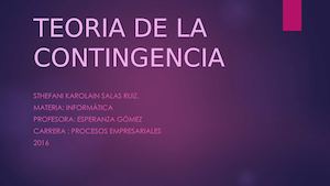 Teoria De La Contingencia K (1)