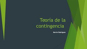 Teoría De La Contingencia