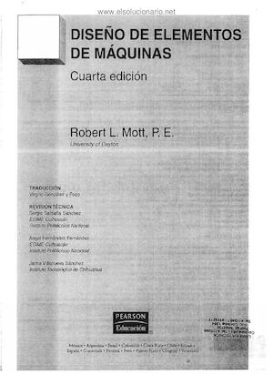 Diseño De Elementos De Máquinas Mott