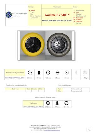 FP Gamme EVABI Wheel 360 090 226 Bi EVA PP