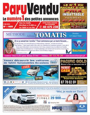 PARU VENDU DU 02 MAI 2016