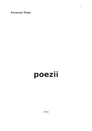 Poezii, autor Emanuel Pope
