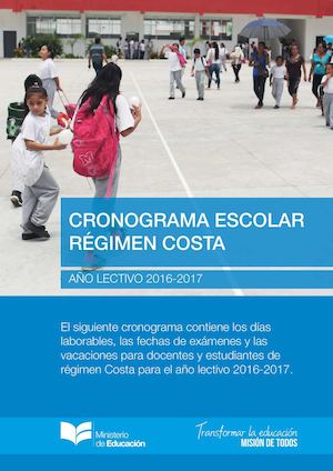 Cronograma Escolar Costa