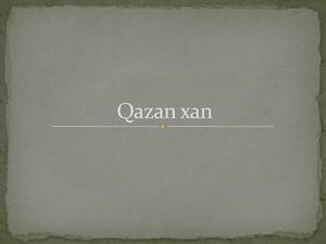 Qazan Xan