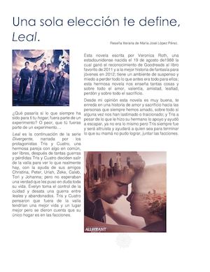 Reseña de Leal
