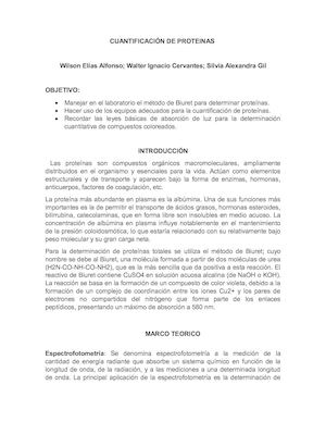 Cuantificación De Proteinas