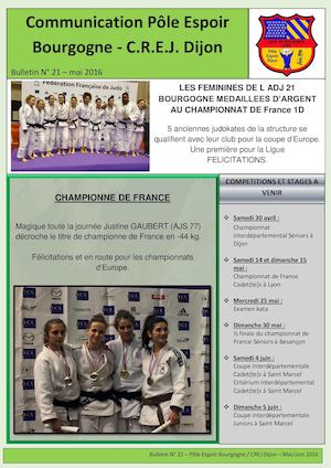 Communication Pôle Espoir Judo Bourgogne no21