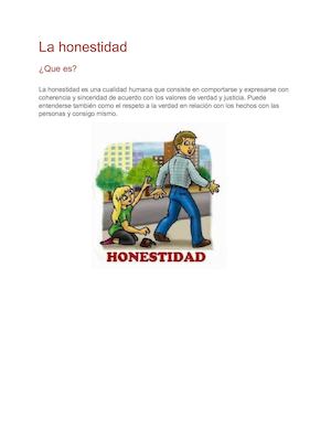 La Honestidad