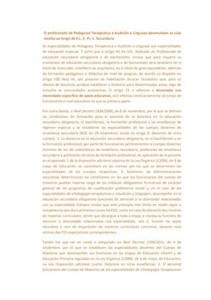 Normativa Profesorado De Apoio