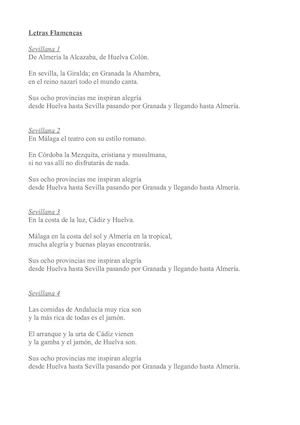 Letras Flamencas