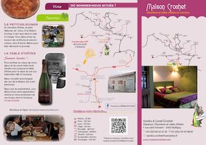 Chambres et table d'hôtes Maison Crochet (dépliant)