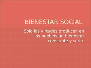 Bienestar Social