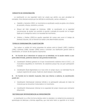 Coordinacion Motricidad