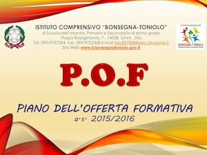 Pof Bonsegna Toniolo A S 2015 2016