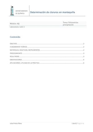 PNT Determinación De Cloruros En Mantequilla Julia