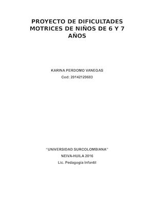 Proyecto Inhabilidad Motriz