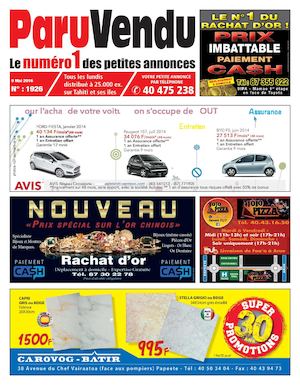 PARU VENDU DU 09 MAI 2016
