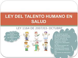 Ley Del Talento Humano En Salud