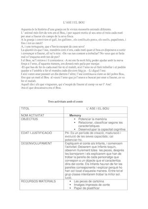 Activitat Dels Contes Per Fomentar Lògic Matemàtiques