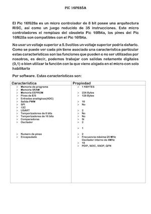 Pic 16f628a