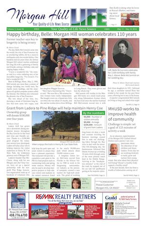 Morgan Hill Life Volume 3, Issue 24 May 11-24,2016