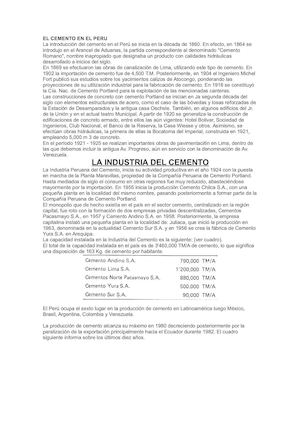 El Cemento En El Peru