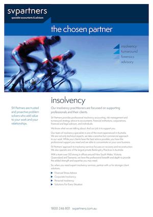 The Chosen Partner for Insolvency: SV Partners