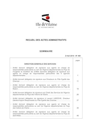 Raa N°496 Cp 4avril Et Arretes