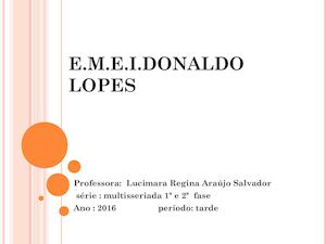 Professora Lucimara Sala Multisseriada 1ª E 2ª Fase