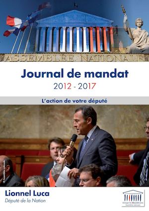 Journal de mandat Lionnel Luca et Républicains 2012/2017