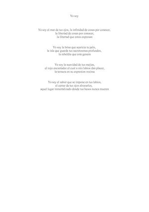 Poema Yo Soy