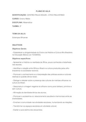 Plano De Aula