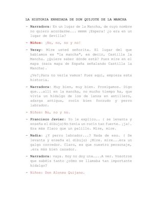 Una Historia Enredada De Don Quijote realizado por Diana Cardo.