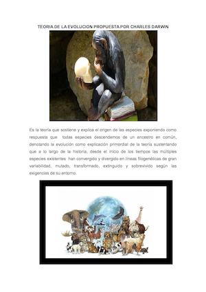 Teoria De La Evolucion Propuesta Por Charles Darwin