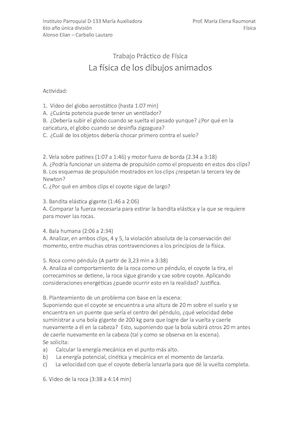 Trabajo Práctico De Física 2016