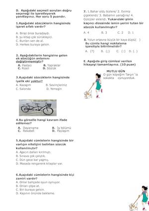 2015 2016 2 Dönem 2 Sınav Ikinci Sayfası