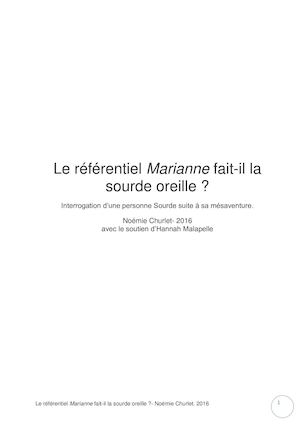 Le Référentiel Marianne Fait-il la sourde oreille ?