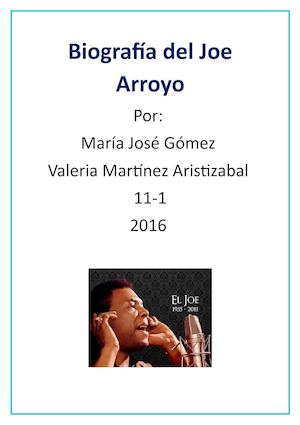 Biografía Del Joe Arroyo