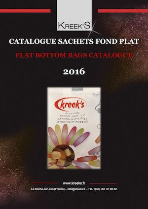Catalogue sachets fond plat