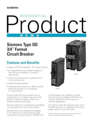 Catalogo Siemens Type QD Circuit Breaker
