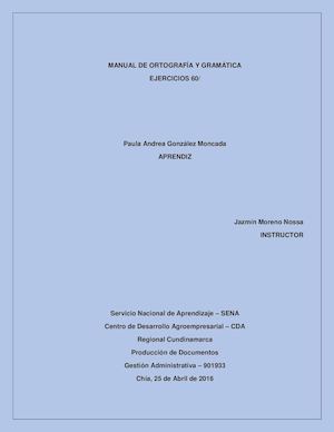 Guía 4 Manual De Ortografía Y Gramática