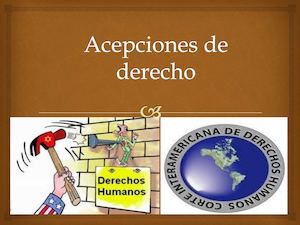 Acepciones De Derecho