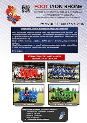 PV 290 du jeudi 12 mai 2016