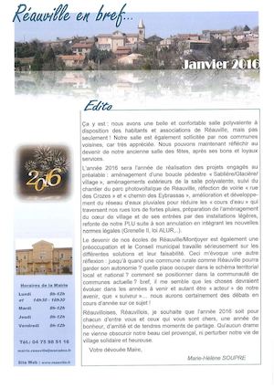 Bulletin janvier 2016 Pages 1 à 8